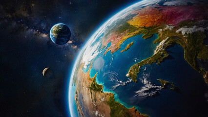 earth in space