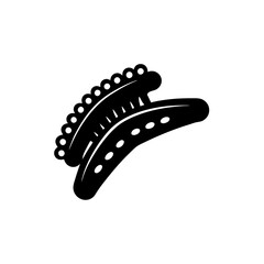 creative details Hairpin Icon vector illustration 