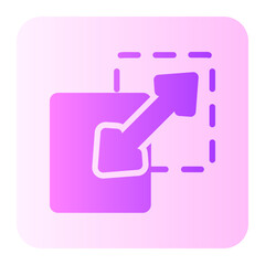 Scale  gradient icon