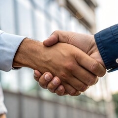 handshake between two businessmen. Meeting success. Two business persons shaking hands standing outside, Two business people shaking hands, businessman, hand