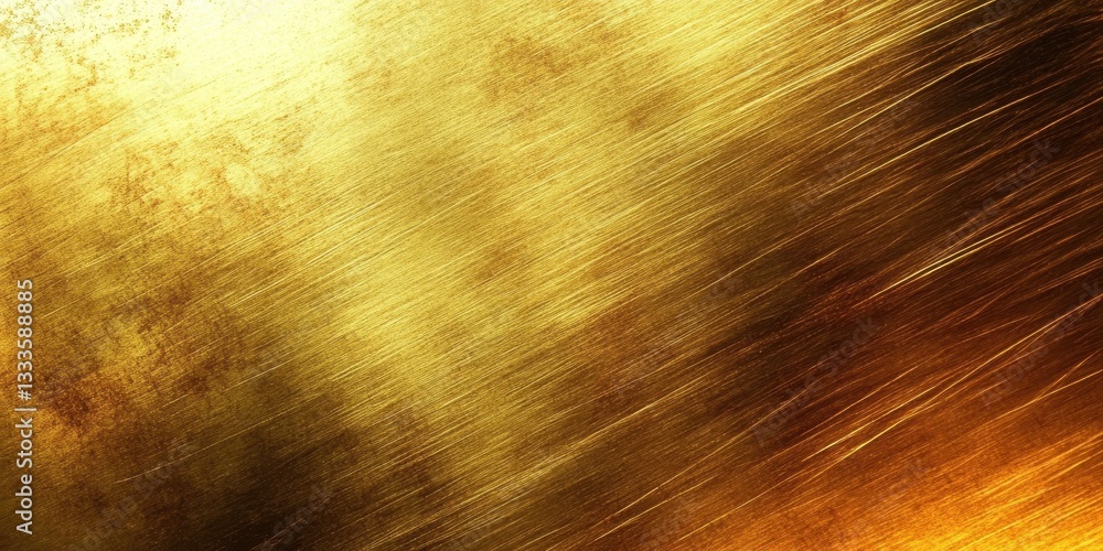 Poster golden textured abstract: dynamic abstract image of gold texture, perfect for adding a touch of eleg