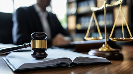 A senior attorney mentoring a younger lawyer in a law office.