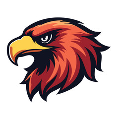 Fototapeta premium Fierce Hawk Mascot Logo – Aggressive Sports Team Illustration