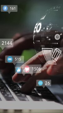 Businesswoman uses computer analyze SEO Search Engine optimization, advertising, communication, digital, business, marketing, technology, digital marketing, online, , goals,ads, website, social media,