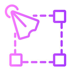 Square gradient icon
