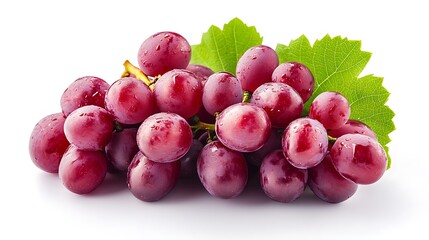 Fototapeta premium Fresh red grapes harvested farm food photography bright studio close-up