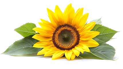 Obraz premium Sunflower blossom nature floral image bright environment close-up