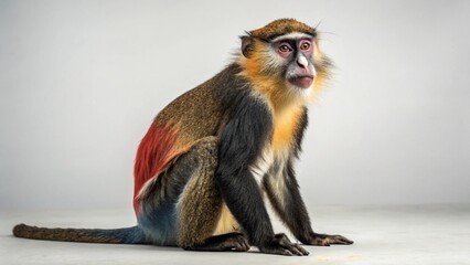 Obraz premium Douc in full view on studio background 