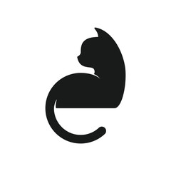 Letter E with tail of cat
