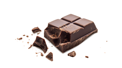 A chocolate bar with a few pieces missing