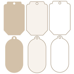Minimalist Blank Gift Tags Set – Perfect for DIY, Craft, and Packaging