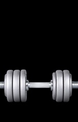 Fototapeta premium dumbbell isolated on white background