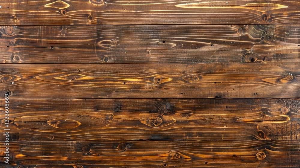 Poster rustic wooden texture with rich brown tones and visible grain patterns, ideal for backgrounds or des