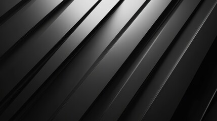 Obraz premium Abstract Metallic Geometry: An evocative, abstract composition of angled, metallic bars casts dramatic shadows, creating a modern and elegant display.