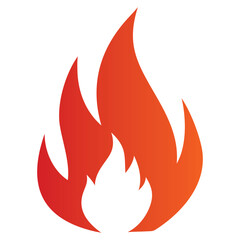 Red Fire Flame Vector Illustration for Bold Designs