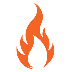 Fiery Red Flames Isolated Design for Creative Project