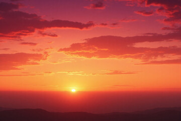Fototapeta premium colorful sunset with clouds in the sky