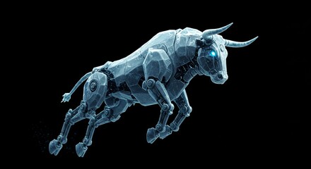 Obraz premium icy mecha bull