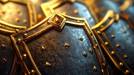 protection Shield Icon Group of shields forming a protective barrier, representing layered security, comprehensive protection, and defense against multiple threats.