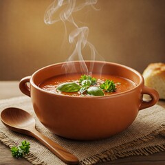 vegetable soup with basil