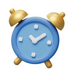 Blue Cartoon Alarm Clock