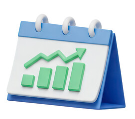 Calendar Showing Growth Chart
