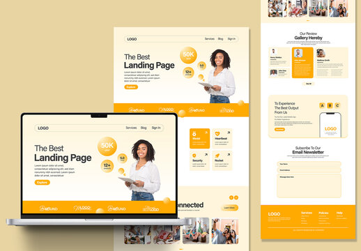 Landing Page UI Design For Digital Services