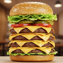 hamburger on a plate