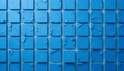  Futuristic Grid Background with Blue Squares and White Markers