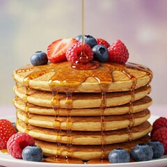 pancakes with blueberries