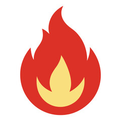 Detailed Red Fire Flame Vector Artwork for Designer