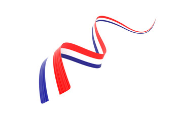 Obraz premium 3d Flag Of Croatia 3d Wavy Shiny Croatia Ribbon Flag 3d Illustration