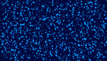 Abstract blue background with pixel elements for banner. vector illustration