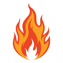 Isolated Fire Bonfire Graphic for Creative Projects
