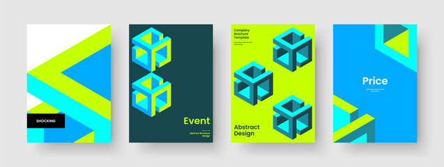 Fototapeta premium Isolated Poster Layout. Modern Report Design. Geometric Flyer Template. Book Cover. Background. Brochure. Banner. Business Presentation. Portfolio. Brand Identity. Magazine. Notebook. Pamphlet