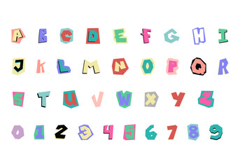 Ransom Alphabet Design Element Set