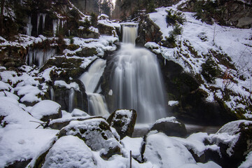 A very special attraction are waterfalls in snow and ice. The highest waterfalls in Triberg, Germany