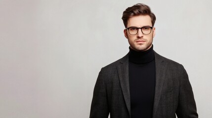 Obraz premium A Well Dressed Man Posing With A Serious Expression