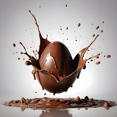 chocolate splash and milk splash