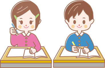 男子生徒と女子生徒