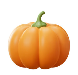 3D Orange Pumpkin Autumn