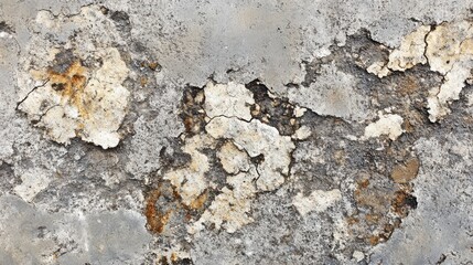Textured Cracked Wall Surface with Peeling Paint and Weathered Look
