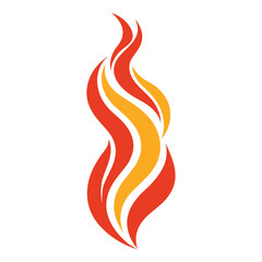 Fire Flame Vector illustration, Fire bonfire Clipart design