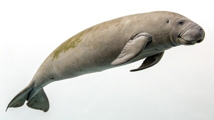 Fototapeta premium dugong in full view on studio background 