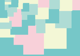 Interlocking Pastel Rectangles in Geometric Harmony