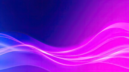 Obraz premium Abstract Purple Blue Wave Background Digital Art Flowing Design Gradient Colors