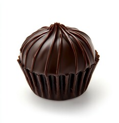 Obraz premium Single Dark Chocolate Truffle