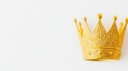 Regal Gold Crown  Royal Headwear  Luxury   High Resolution Image