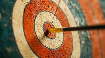 archery target, business target and strategy concept