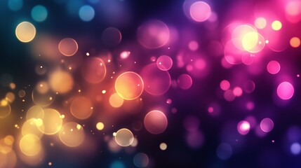 abstract background with colorful bokeh lights